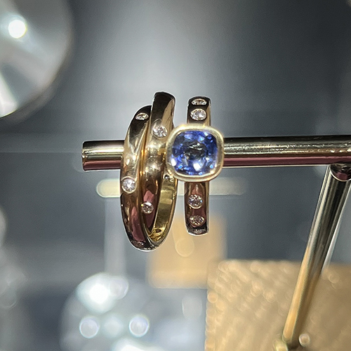 Handcrafted wedding rings